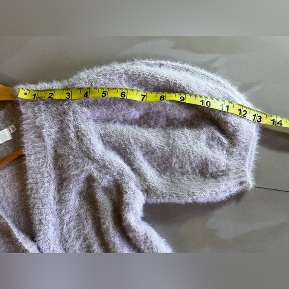 ASTR the label Light Mauve Fluffy buttons Jacket XS nylon and Acrylique - Picture 15 of 16